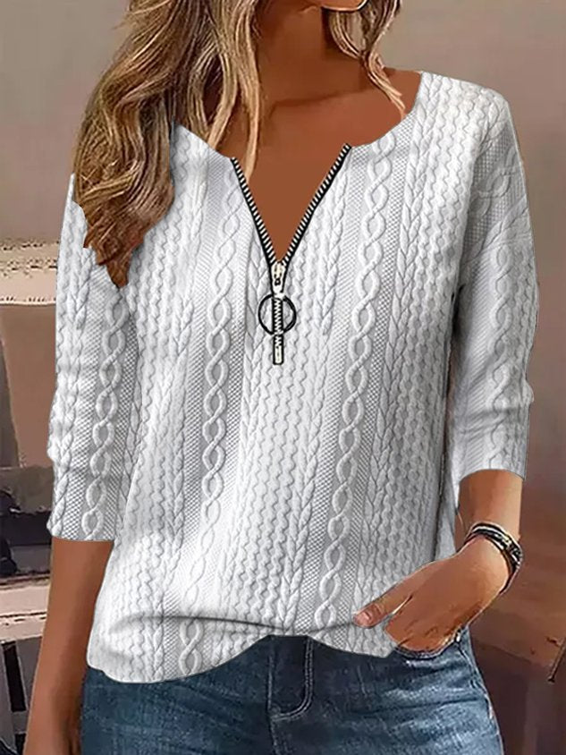 Casual Loose Jacquard Shirt