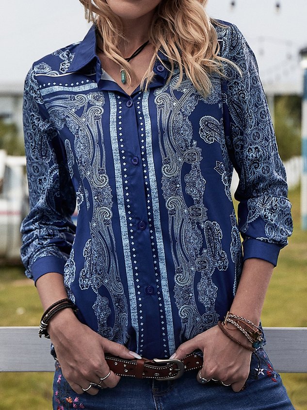 Tribal Vintage Printed Blouse