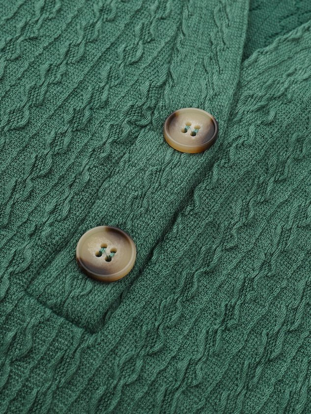 Loose Plain Notched Casual T-Shirt