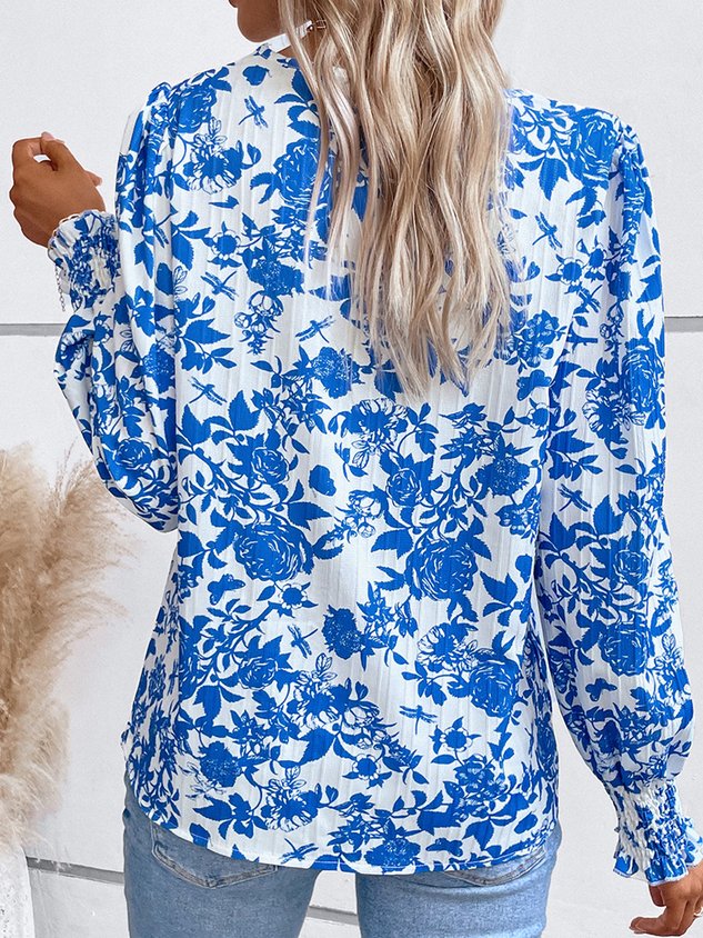 Loose Casual Floral Shirt