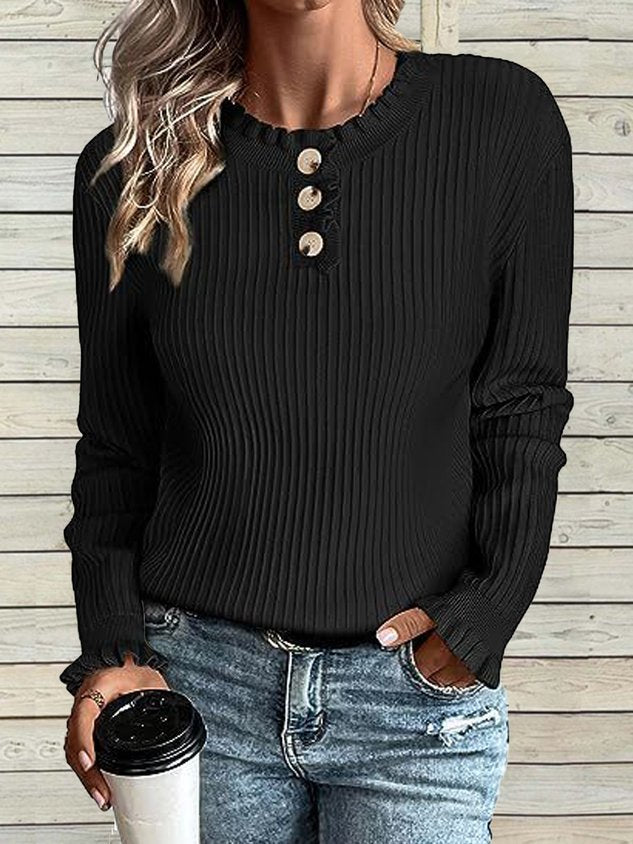 Plain Half Open Collar Casual Shirt