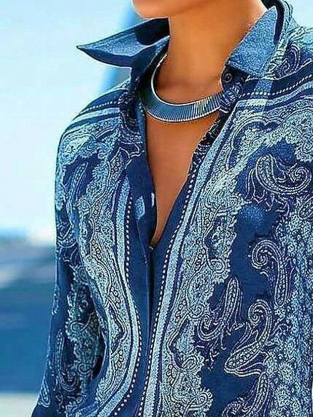 Tribal Vintage Printed Blouse
