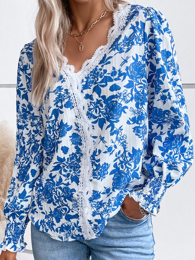Loose Casual Floral Shirt