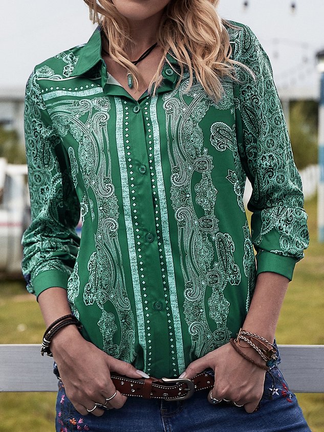 Tribal Vintage Printed Blouse