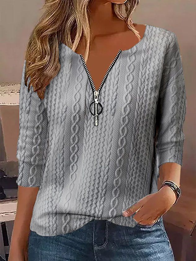 Casual Loose Jacquard Shirt