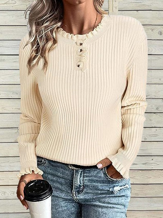 Plain Half Open Collar Casual Shirt