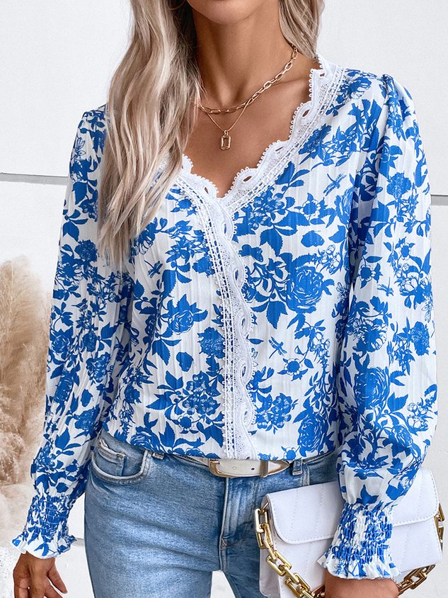 Loose Casual Floral Shirt