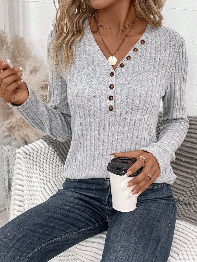 Casual Loose Buttoned Shirt