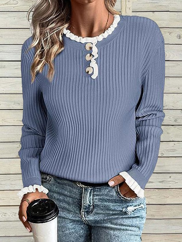 Plain Half Open Collar Casual Shirt