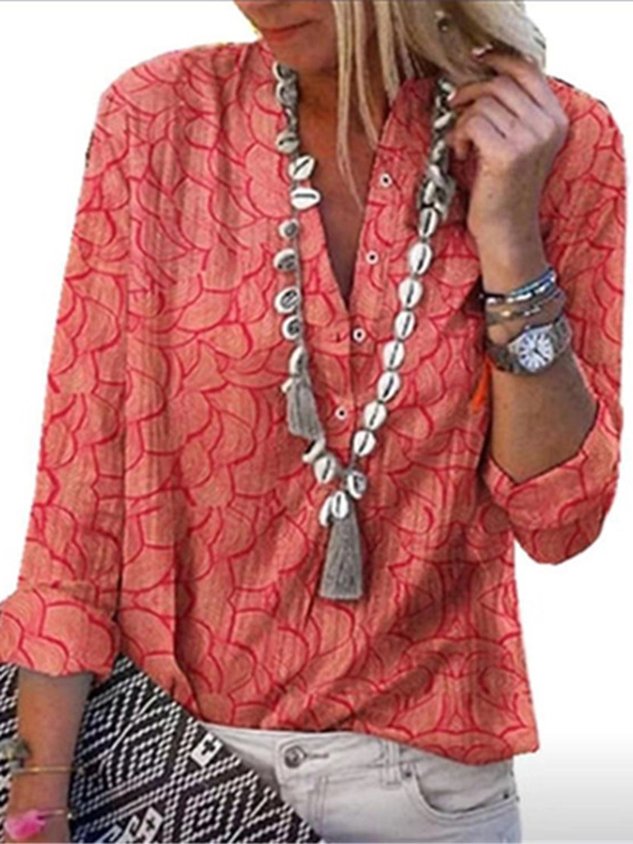 Shirt Collar Long Sleeve T-shirt